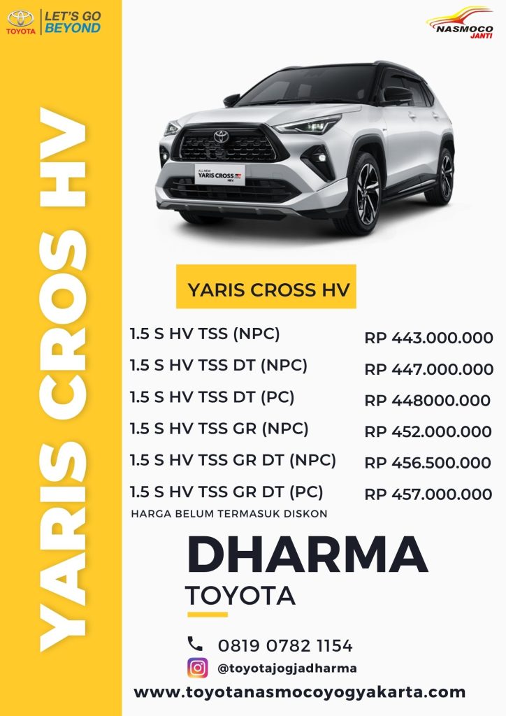 HARGA TOYOTA YARIS CROSS JOGJA